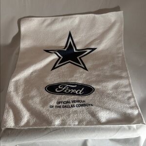White Towel with Star Design